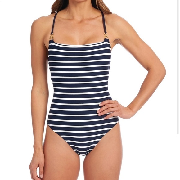 La Blanca Other - La Blanca Carpri one piece swimsuit Navy stripe US 4